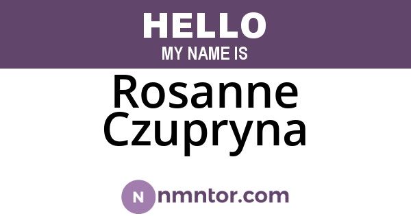 Rosanne Czupryna
