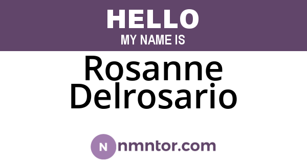Rosanne Delrosario