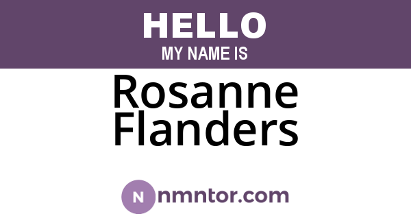 Rosanne Flanders