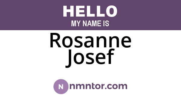 Rosanne Josef