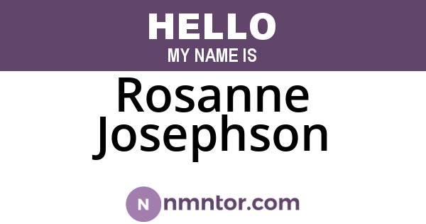 Rosanne Josephson