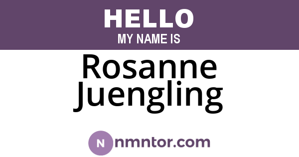 Rosanne Juengling