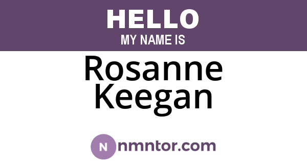 Rosanne Keegan