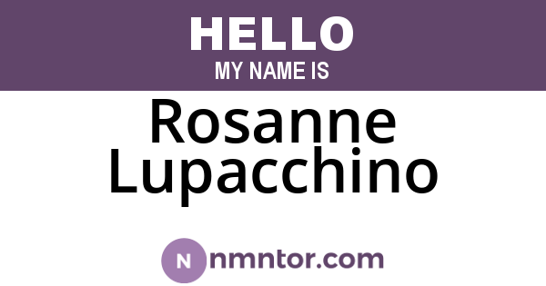 Rosanne Lupacchino