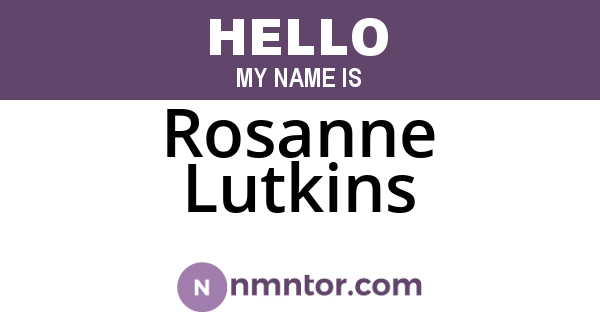 Rosanne Lutkins