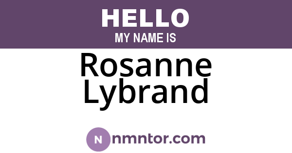 Rosanne Lybrand