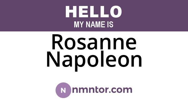 Rosanne Napoleon