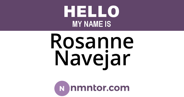 Rosanne Navejar
