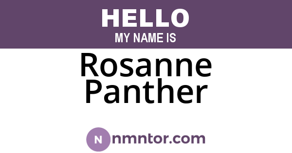 Rosanne Panther