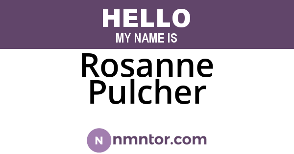 Rosanne Pulcher