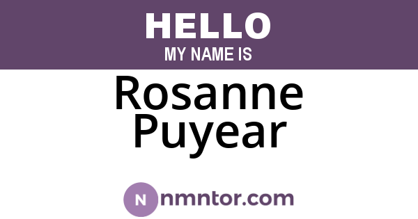 Rosanne Puyear