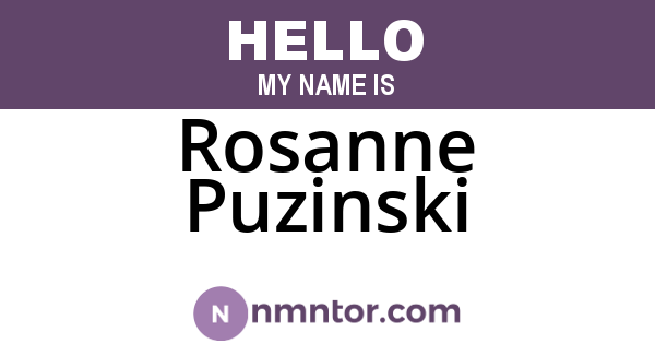 Rosanne Puzinski