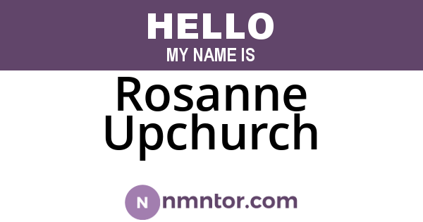Rosanne Upchurch