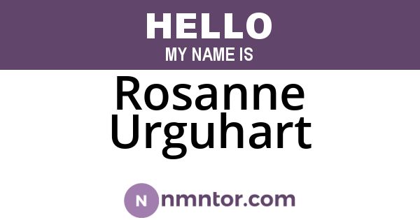 Rosanne Urguhart