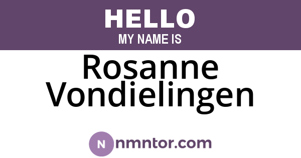 Rosanne Vondielingen