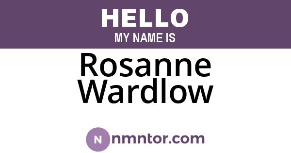Rosanne Wardlow