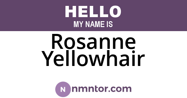 Rosanne Yellowhair