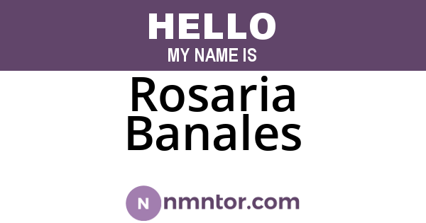 Rosaria Banales