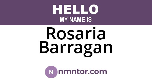 Rosaria Barragan
