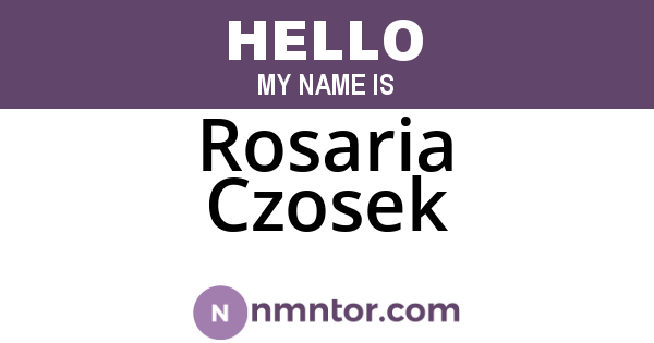 Rosaria Czosek