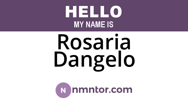 Rosaria Dangelo
