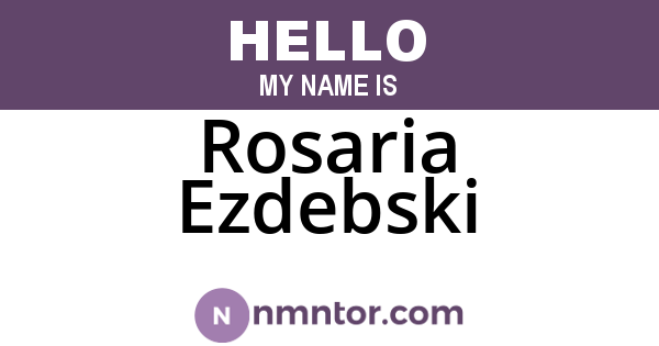 Rosaria Ezdebski
