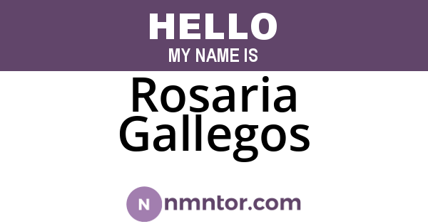 Rosaria Gallegos
