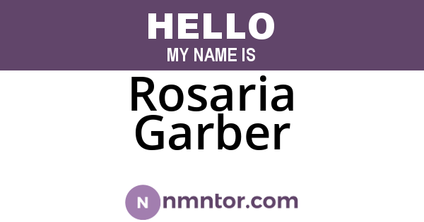 Rosaria Garber