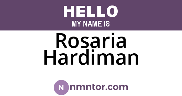 Rosaria Hardiman