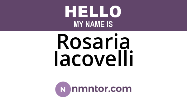 Rosaria Iacovelli