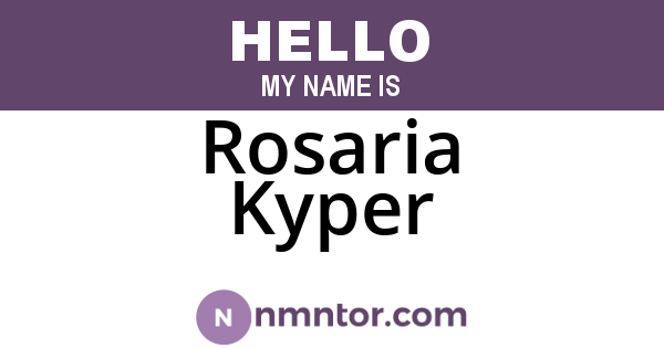 Rosaria Kyper