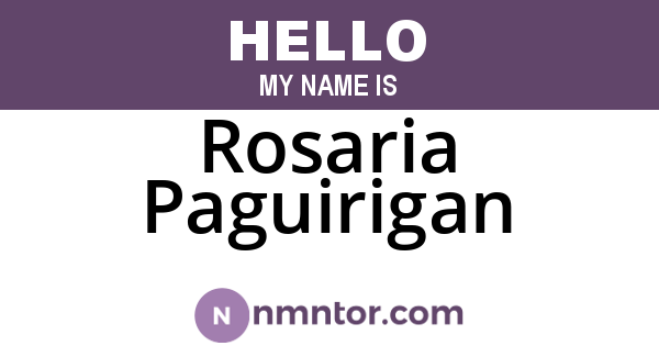 Rosaria Paguirigan
