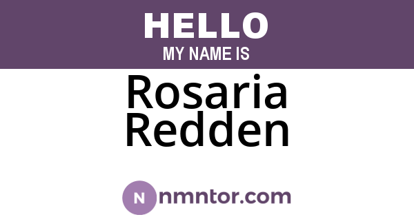 Rosaria Redden