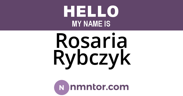 Rosaria Rybczyk