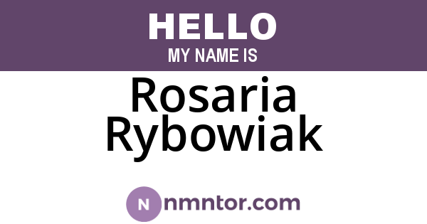 Rosaria Rybowiak