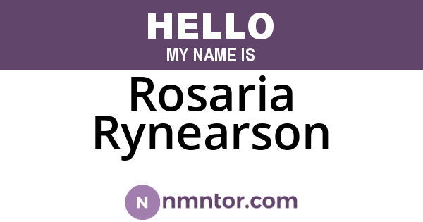 Rosaria Rynearson