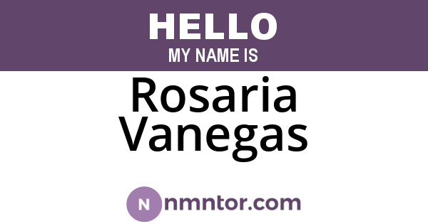 Rosaria Vanegas