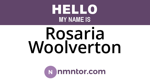 Rosaria Woolverton