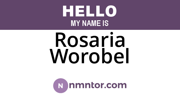 Rosaria Worobel