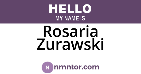 Rosaria Zurawski