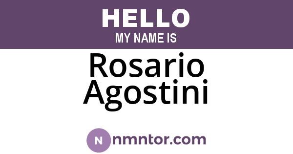 Rosario Agostini