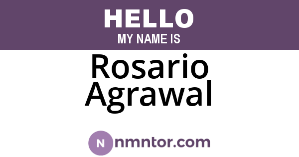 Rosario Agrawal