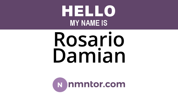 Rosario Damian