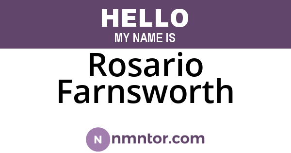 Rosario Farnsworth