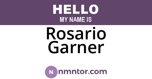 Rosario Garner