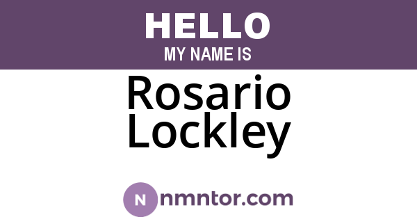 Rosario Lockley