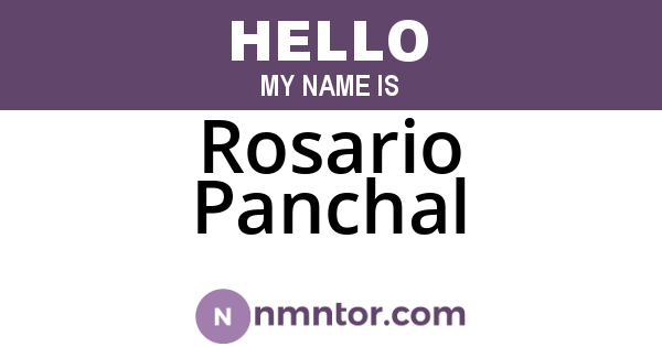 Rosario Panchal