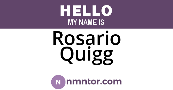 Rosario Quigg