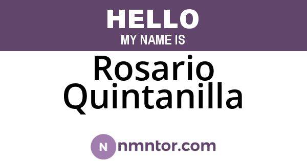 Rosario Quintanilla