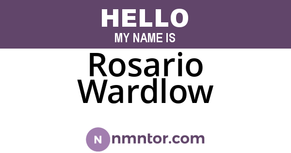 Rosario Wardlow